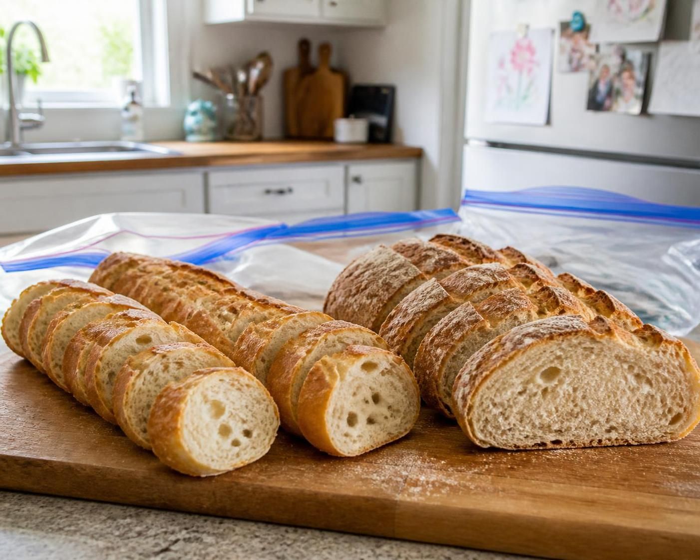 découvrez comment congeler correctement le pain, qu'il soit tranché ou en baguette, pour préserver sa fraîcheur et son goût plus longtemps.