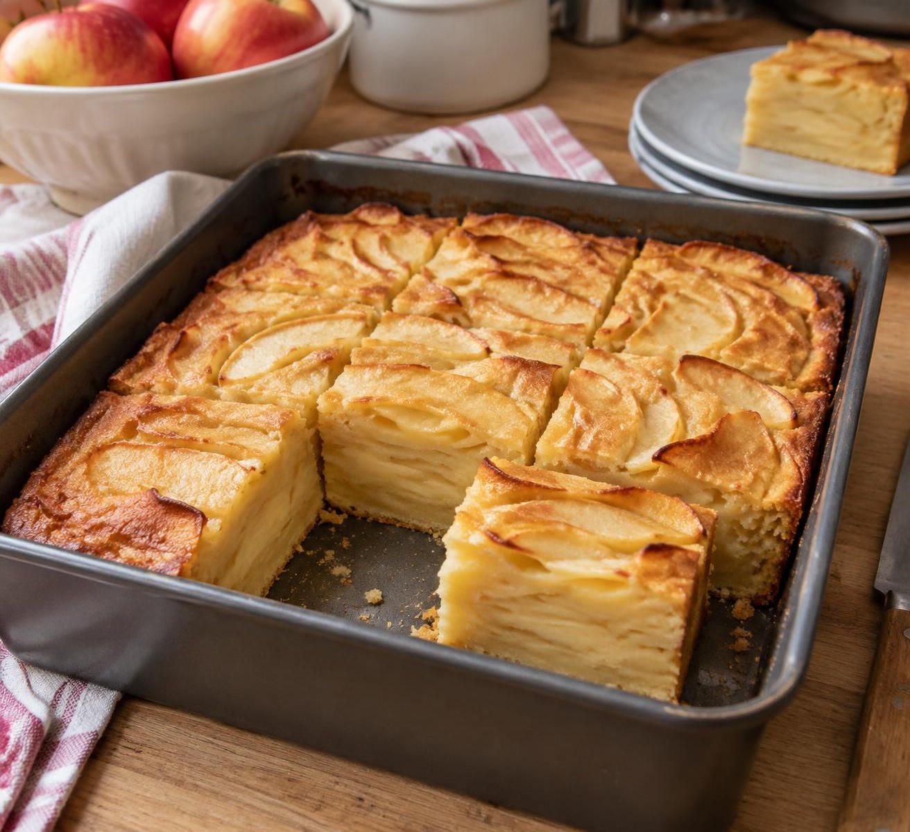 découvrez la recette inratable du gâteau invisible aux pommes : un dessert léger, fondant et sans beurre, facile à préparer.