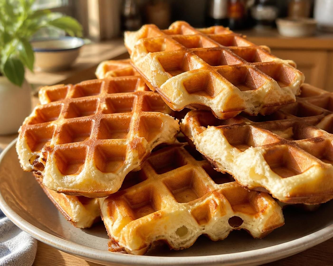 découvrez notre recette de gaufres à la levure de boulanger, bien aérées et légères grâce aux blancs en neige. parfaites pour un goûter moelleux et gourmand.
