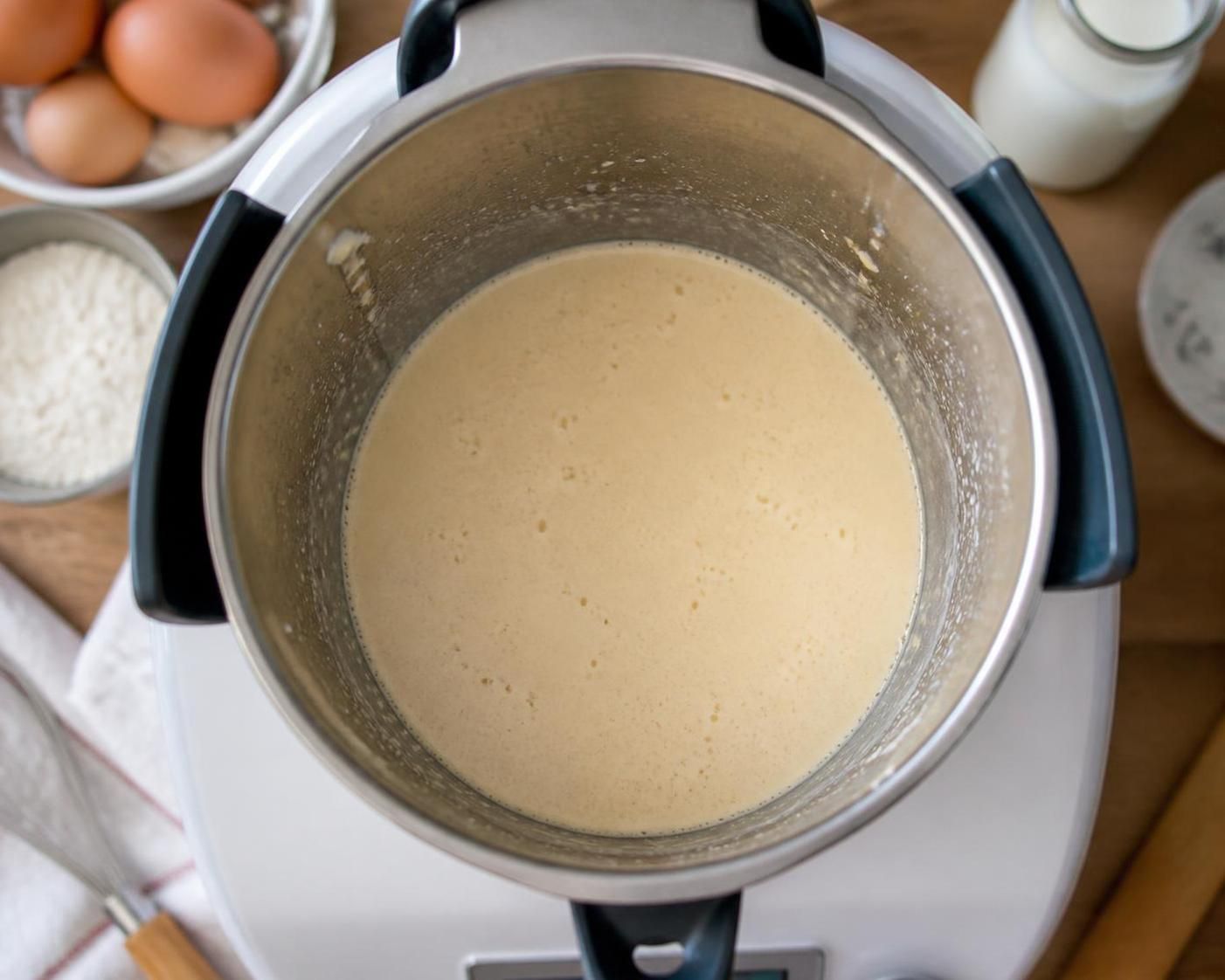 découvrez notre recette facile de pâte à crêpes au thermomix, légère et sans grumeaux, pour des crêpes parfaites à chaque fois.