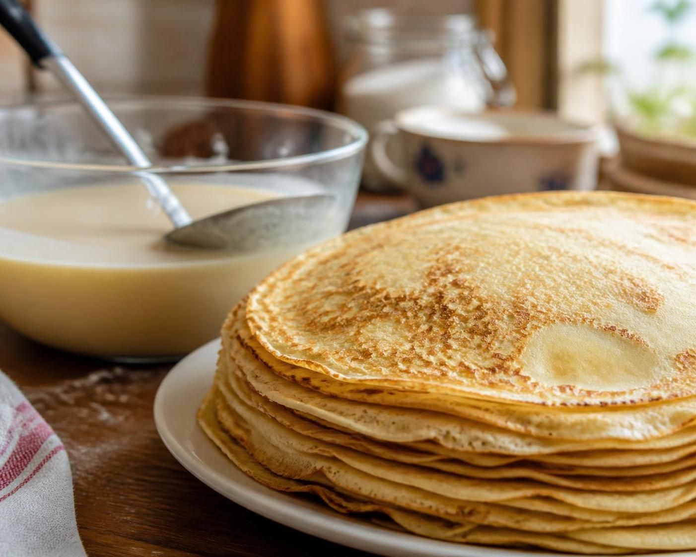 découvrez la recette idéale de pâte à crêpes pour 1 litre de lait avec les bonnes proportions d'ingrédients pour des crêpes fines et savoureuses.