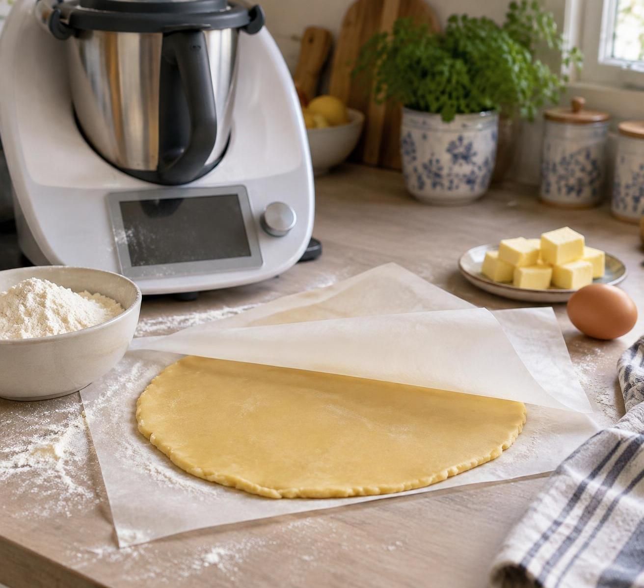 préparez une pâte sablée au thermomix facile et rapide, sans temps de repos. une recette idéale pour réussir vos tartes et desserts maison.