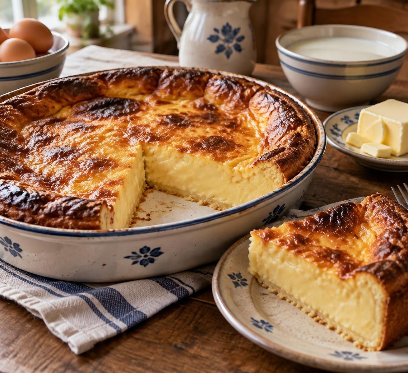 découvrez la recette du vrai far breton nature : un dessert traditionnel, moelleux et généreux, préparé avec du beurre salé pour une délicieuse touche bretonne.