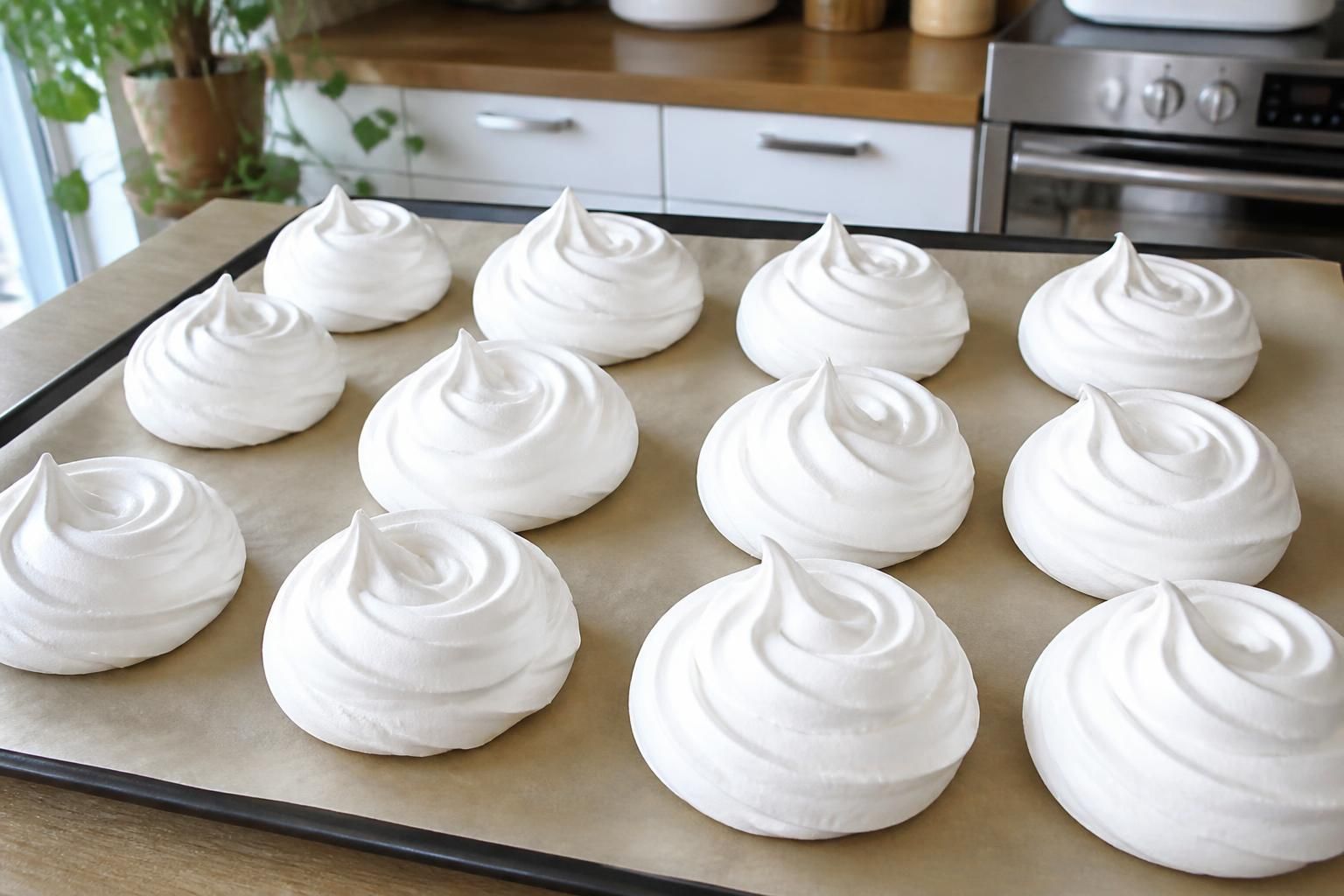 découvrez comment réussir une meringue française bien sèche, parfaite pour vos pavlovas et tartes, avec des astuces simples pour un résultat léger et croustillant.
