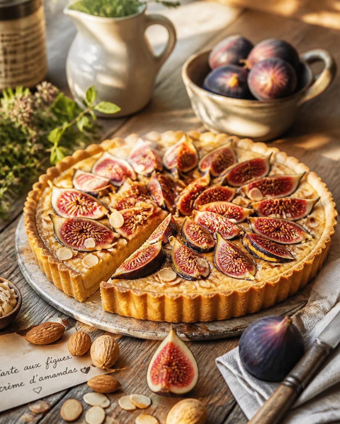 découvrez notre délicieuse recette de tarte aux figues à la crème d'amandes, idéale pour savourer les saveurs de fin d'été.