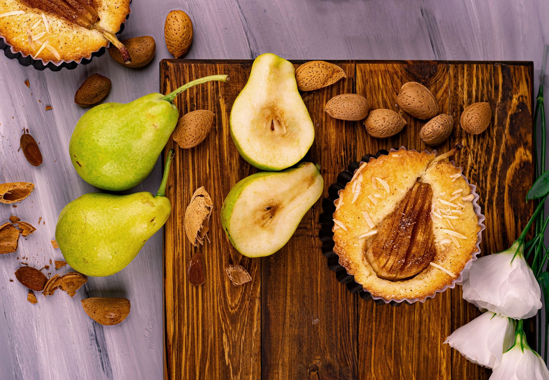 Crème d'amande de Cyril Lignac — tarte poire crème d'amande
