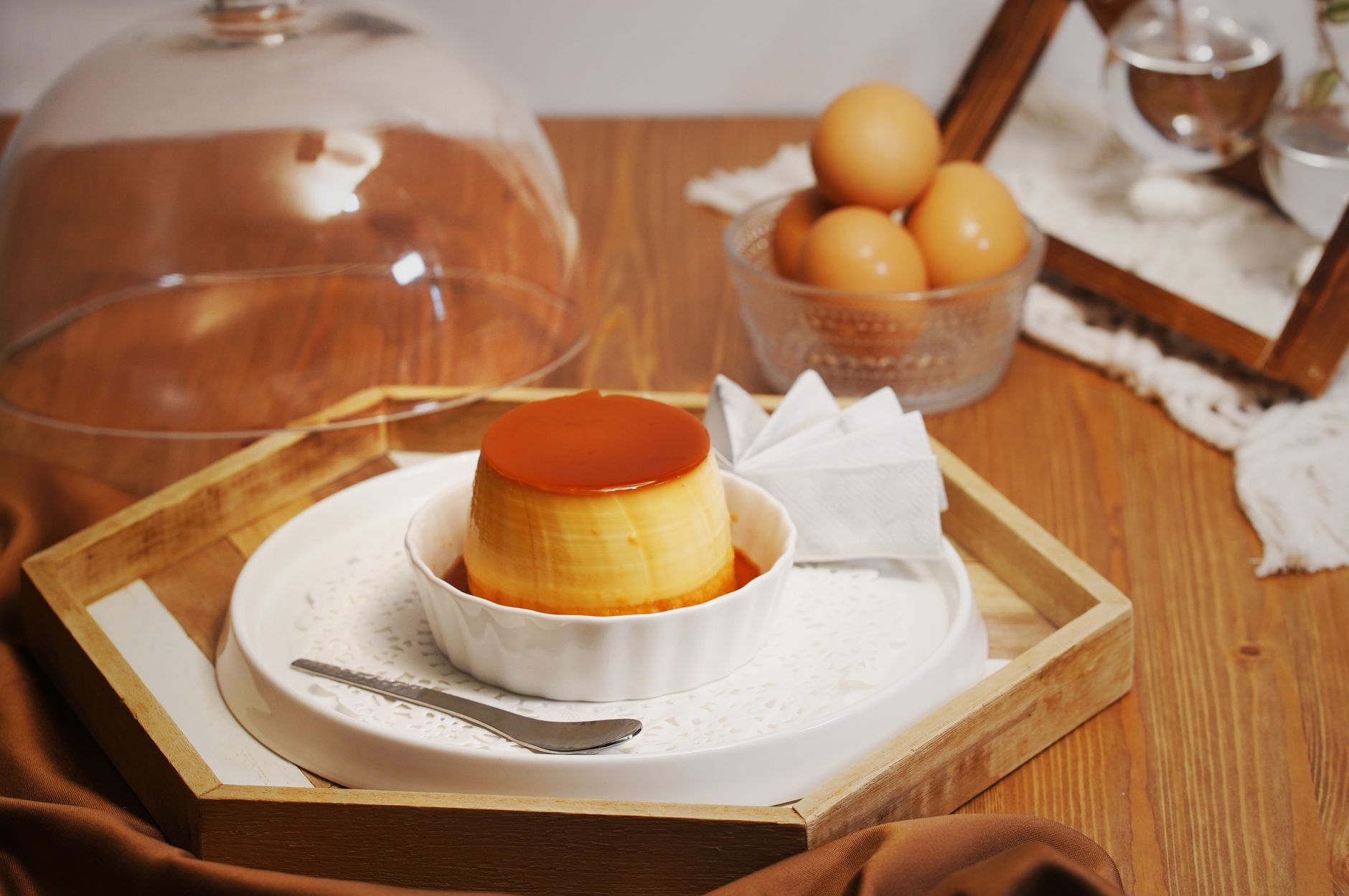 Œufs au lait au bain-marie — dessert crème aux œufs au bain-marie